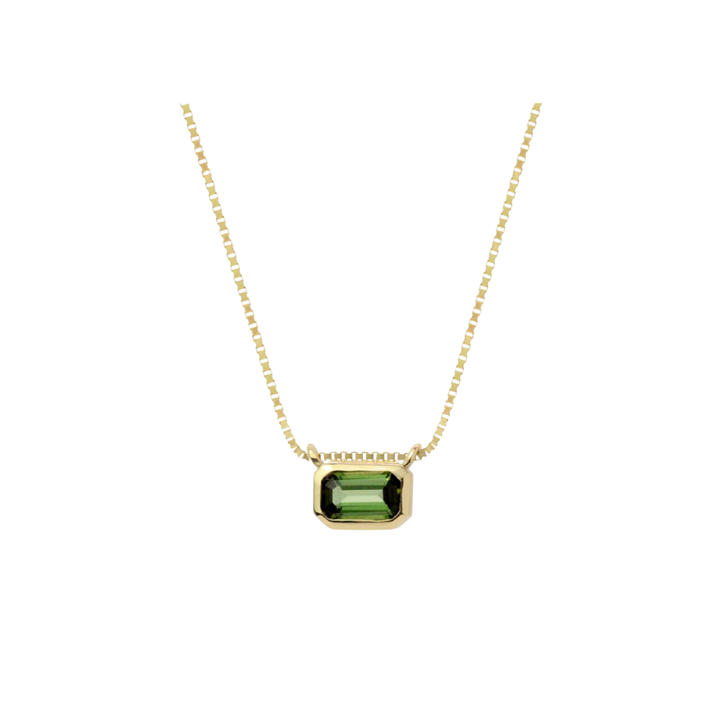 Gold Tourmaline Necklace