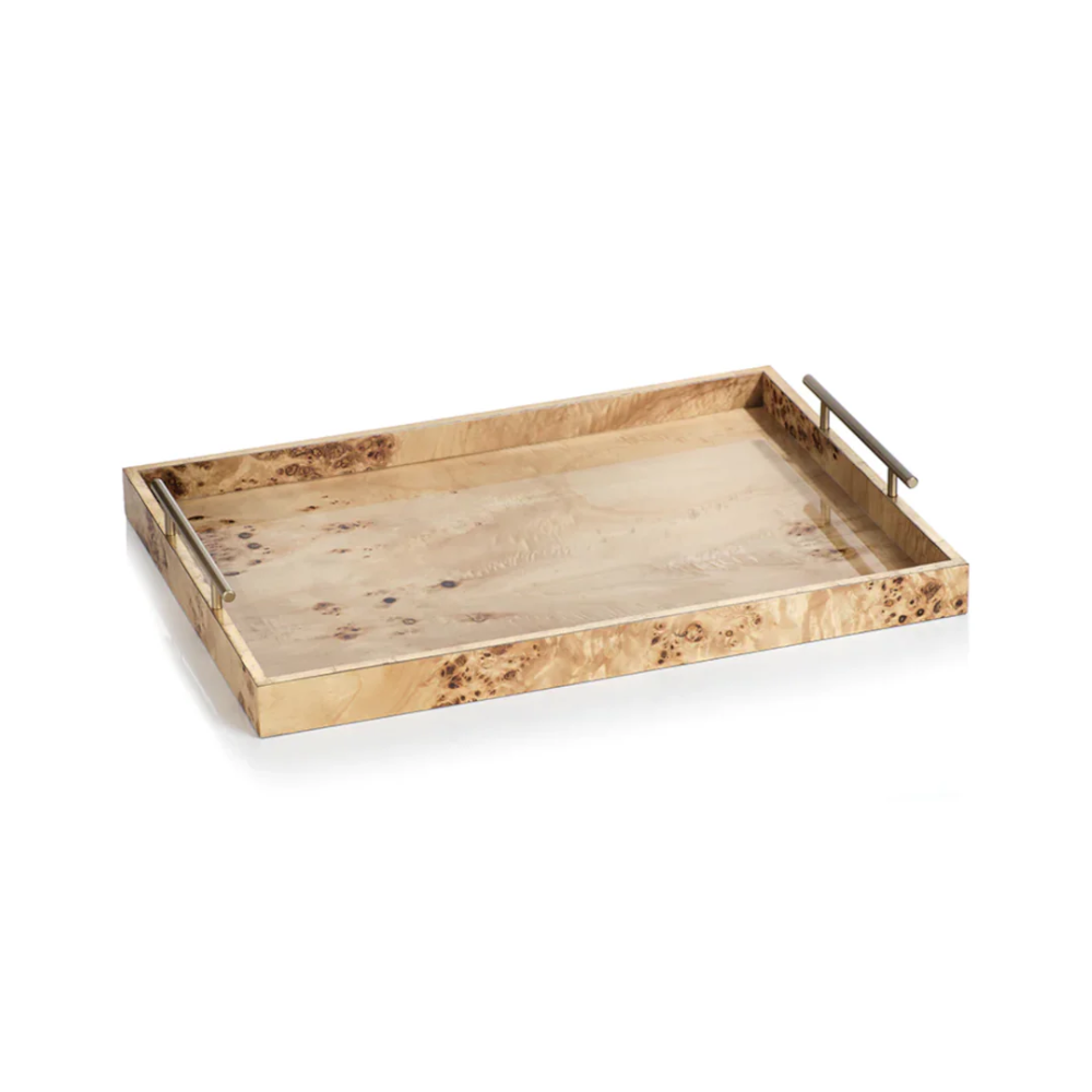 Burl Wood Tray- Rectangle
