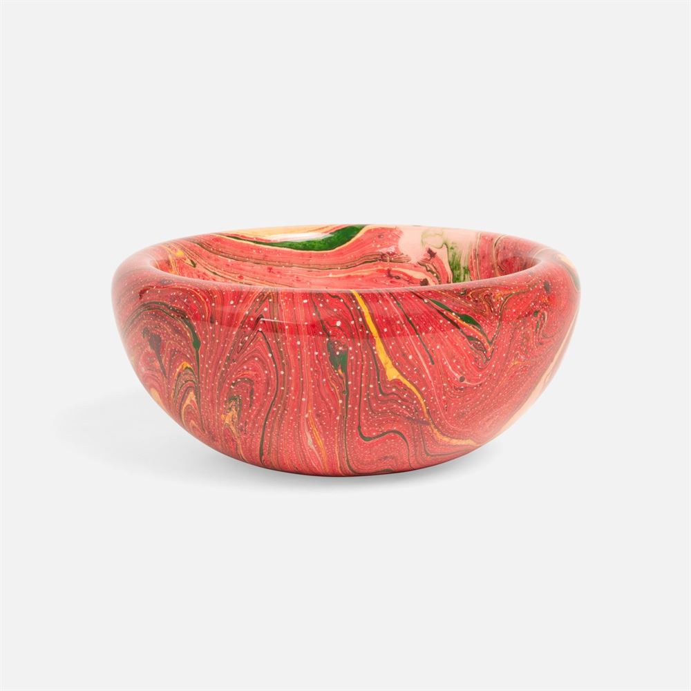 Resin Swirl Bowl, Pink