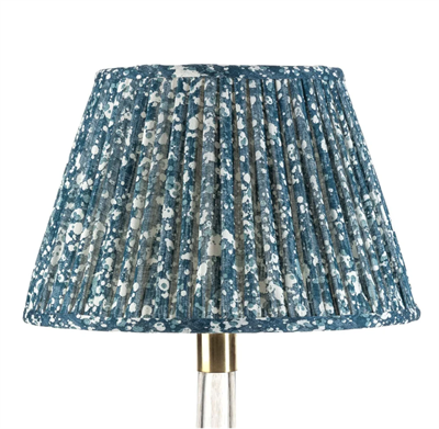 Fermoie Blue Quartz Lampshade, 14" Round 