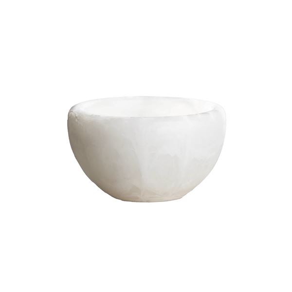 Resin Deep Bowl, White Large