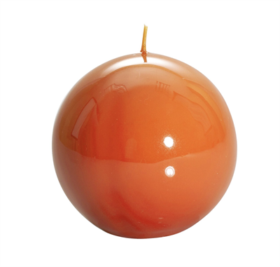 Large Lacquer Ball Candle- Ocher