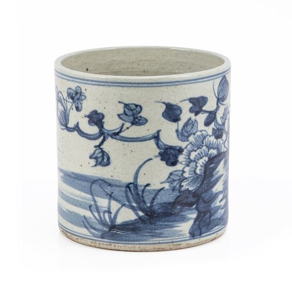 Blue & White Orchid Pot