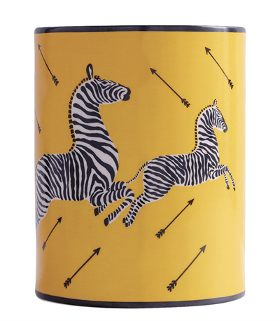 Scalamandre Zebra Yellow Ice Bucket