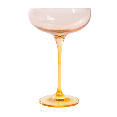 Estelle Colored Champagne Coupe, Colorblock