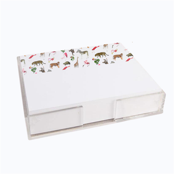 Nicolette Mayer Exotix Natural Notecard with Acrylic Holder