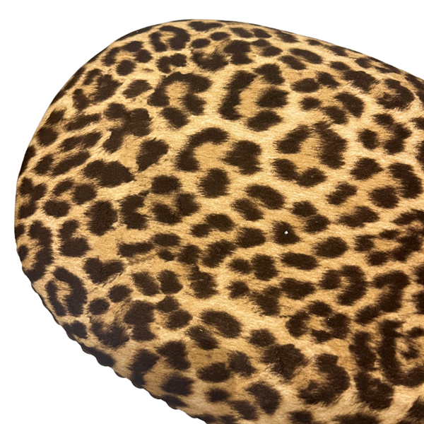 Vintage Leopard Purse Stool