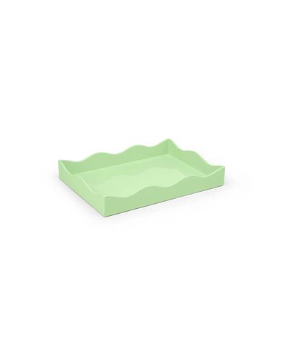 Lacquer Scallop Tray- Medium Off White *3884