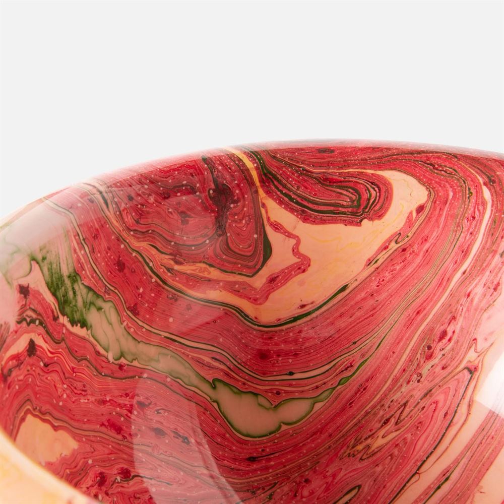 Resin Swirl Bowl, Pink