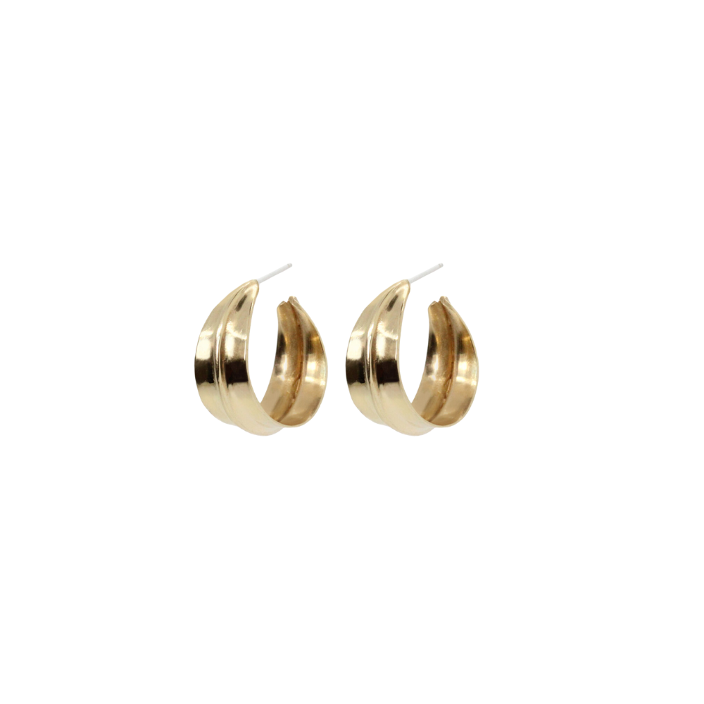 Bronze Ridge Hoops, Small