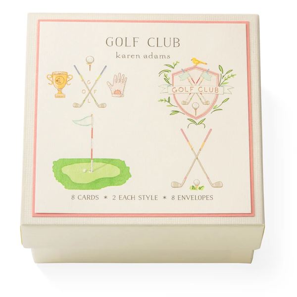 Golf Club Gift Enclosure Box by Karen Adams