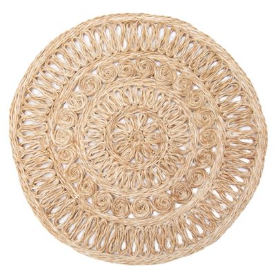 Natural 15" Round Placemats - Set of 4