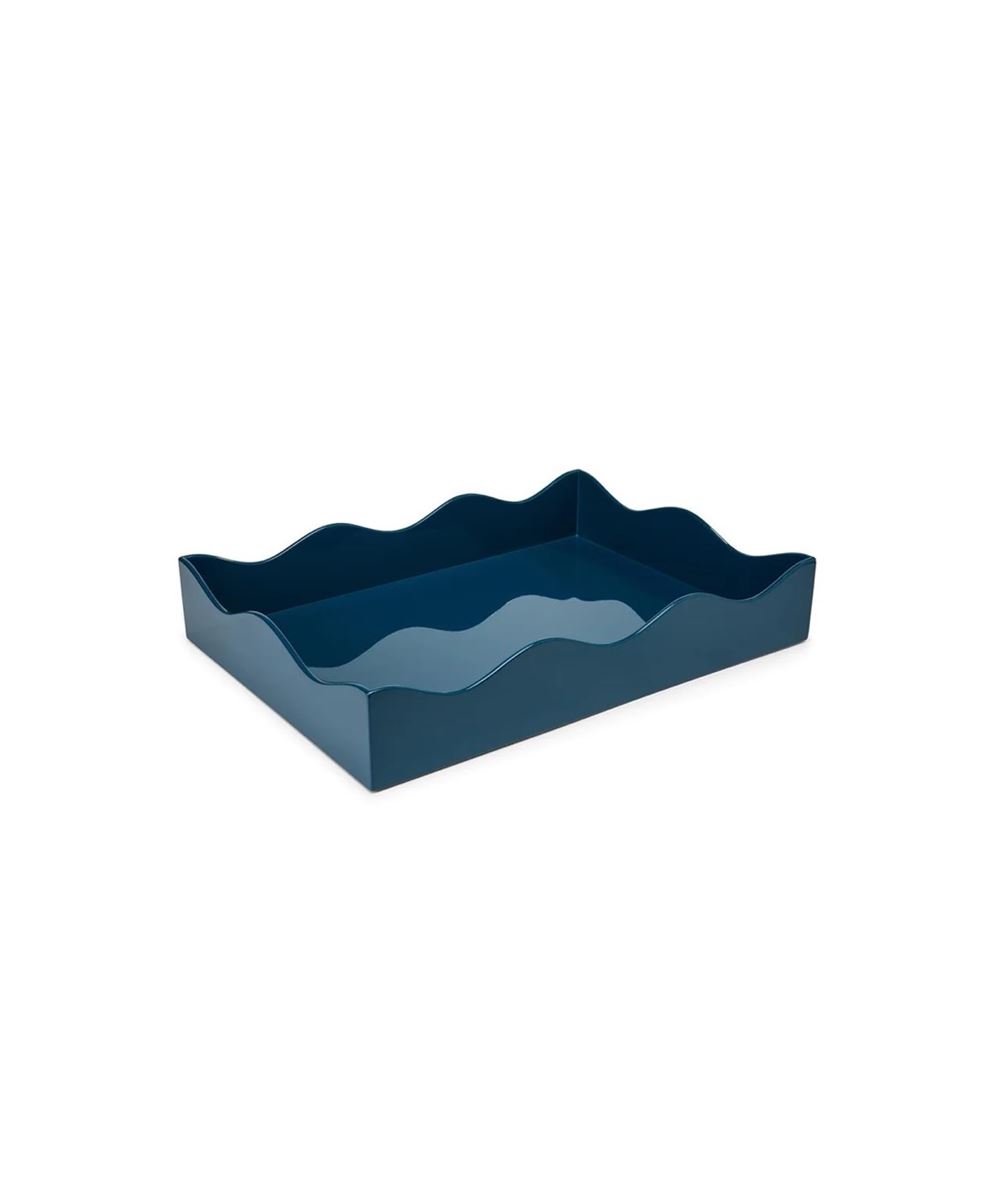 La Maison Store Lacquer Scallop Tray- Large Marine