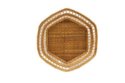 Hexagon Woven Basket, 18"